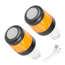 (red) Ulip Rechargeable Handlebar Plug Light for Electric Scooter LED Warning Light Waterproof Turn Signal Universal