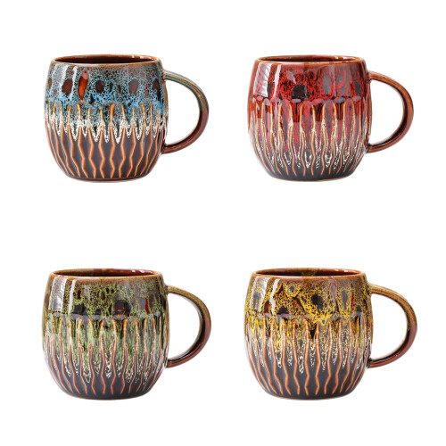 Modern Ceramic Coffee Cup 20oz Microwave Safe And-Yellow 1