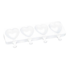 4 Cavity Silicone Ice Lolly Mold Hitte-koudebestendige-hartvorm
