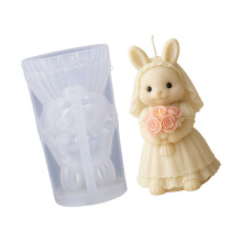 Moules en Silicone en forme de mariée en forme de lapin, pour