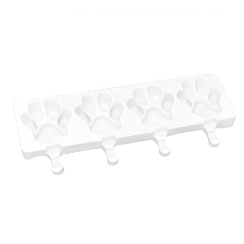 Silikon-Eiscreme-Formen, 4 Mulden, Eis am-1Bär 1Pfote