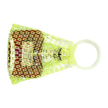 Wunderschöne gemusterte Nylontasche, ideal für feierliche-Grün
