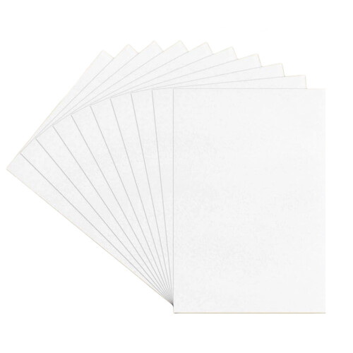 Packung mit 100 wärmeschrumpfenden Kunststoffplatten für