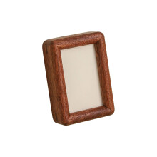 Eleganter Fotohalter aus Holz mit Metallrückseite für-D