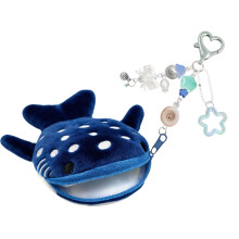 Lustiges Kinder-Geldbörse mit Hai-Motiv,-Marineblau