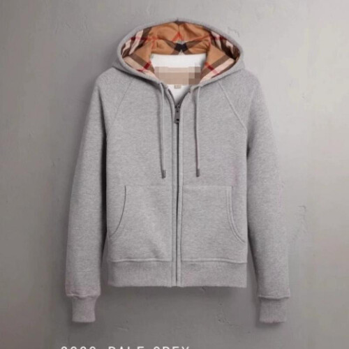 (grey, L) British-style hooded sweatshirt jacket – Unisex full-zip jacket