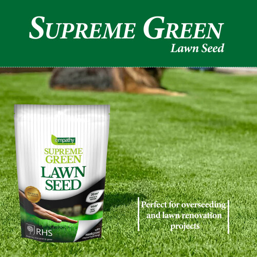Empathy Supreme Green Lawn Seed 500g with Rootgrow 2