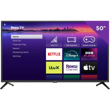 Veltech 50 Inch Smart TV 4K UHD Roku TV with Freeview, Netflix
