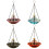 Decorative Solar Bird Bath Fountain Feeding Platform Gift-Gray 2