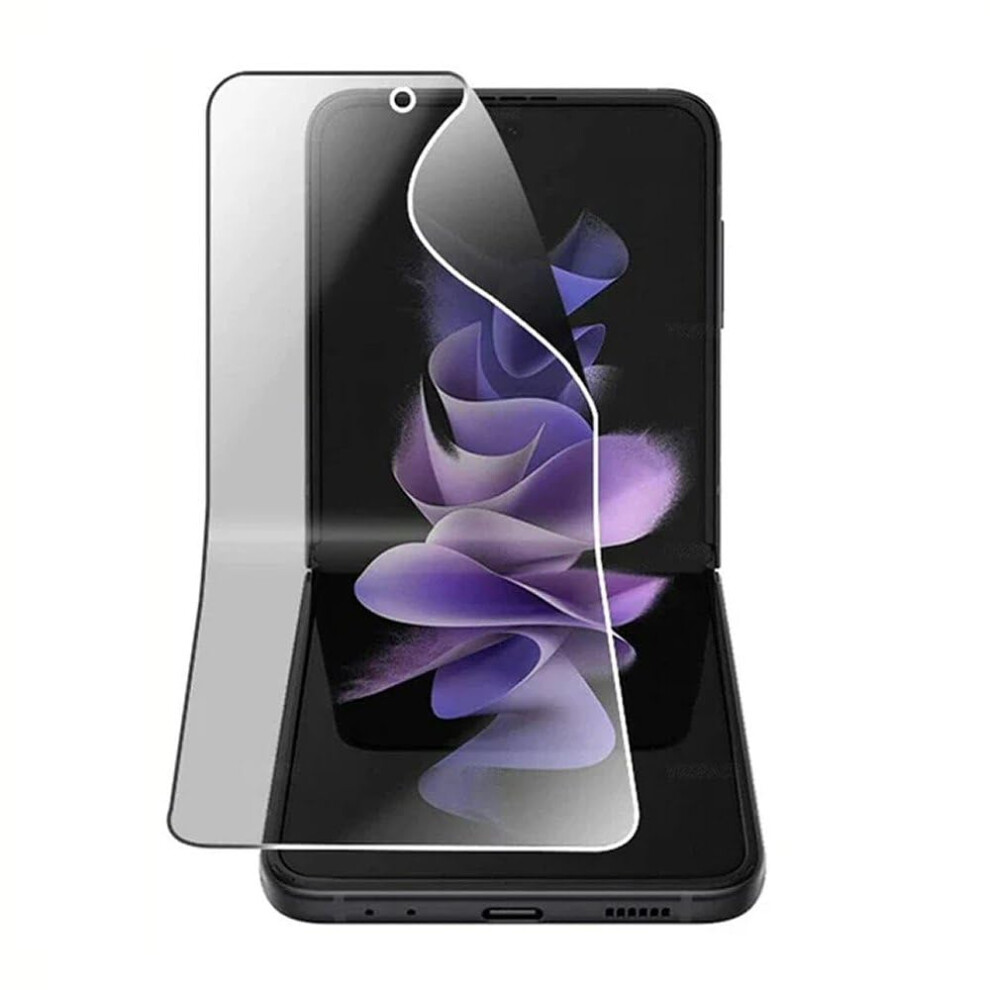 Fonefunshop For Samsung Galaxy Z Flip 7 Privacy Inner Screen Protector Anti-Peeping Anti-Spy Protection Hydrogel Soft Film Self Repairing Matte Finish 6930998002981