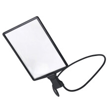Optically Clear Magnifier for Reading Crafting Adjustable-Black