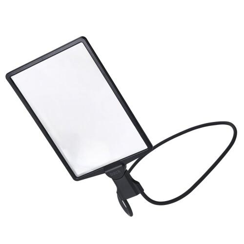 Optically Clear Magnifier for Reading Crafting Adjustable-Black