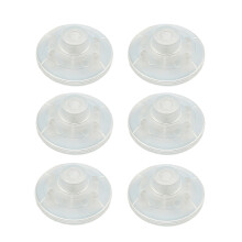 6Pcs Floor Foot Switches Round Inline Foot Pedal-transparent