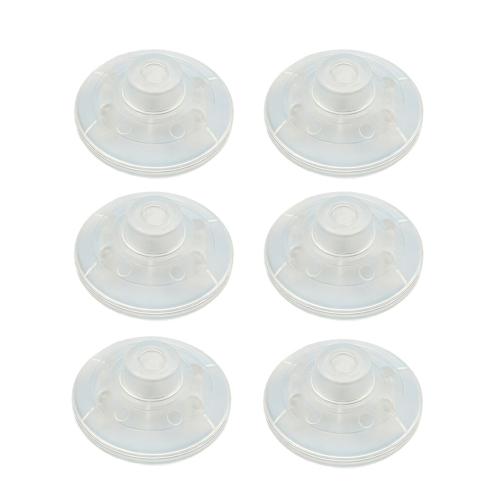 6Pcs Floor Foot Switches Round Inline Foot Pedal-Transparent 7754002789014