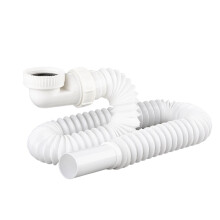 Bathtub Shower Drain Pipe with Flexible Low Profile P Trap-0949
