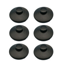 6Pcs Floor Foot Switches Round Inline Foot Pedal Lamp-Black