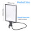 Optically Clear Magnifier for Reading Crafting Adjustable-Black 4