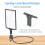 Optically Clear Magnifier for Reading Crafting Adjustable-Black 5