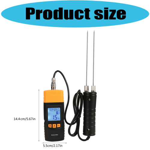 Digital Display Split Type Moisture Detector for Wood and Fabric 2