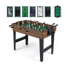 Mesa multijuegos 10 en 1: futbolín, hockey de aire y billar