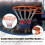 Indoor Basketball Hoop - 45cm Ring, Wall Mount, Orange 3