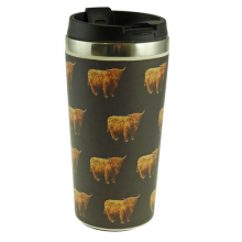 Glen Appin Of Scotland Scottish Highland Cow Coo Eco-Friendly Reusable Coffee Cup Mug