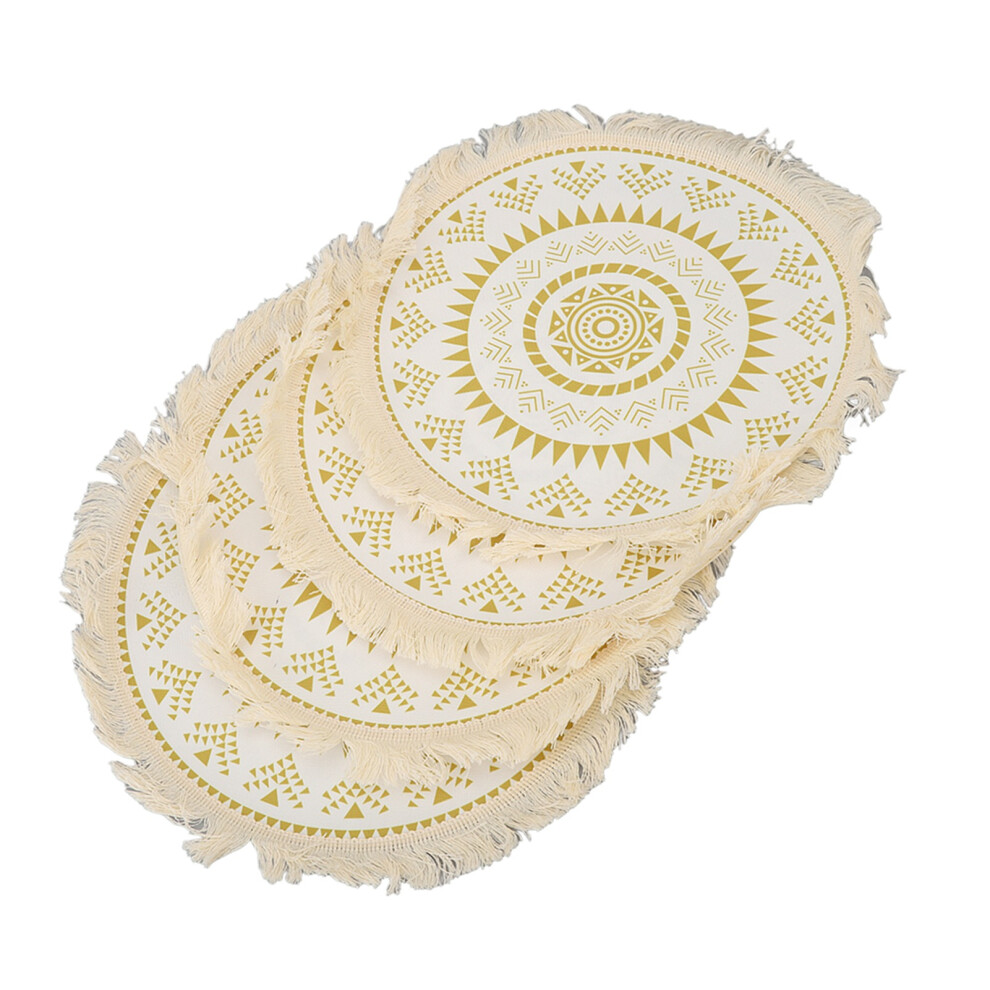 Bohemian Cotton Placemats Tassel Decor