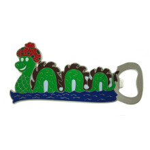 Enameled Metal Green Loch Ness Monster Nessie Bottle Opener