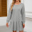 Women's Long-Sleeved Pullover Round Neck Patchwork-Pink M 4