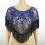 Sparkling Sequined Embroidered Shawl Wrap for Evening-Black 1