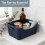 (Multicolour) KEPLIN 6 Pack Teal Plastic Studio Storage Basket 3