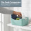 (Teal) KEPLIN 6 Pack Teal Plastic Studio Storage Basket 6