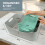 (Multicolour) KEPLIN 6 Pack Teal Plastic Studio Storage Basket 10