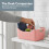 KEPLIN 6 Pack Pink Plastic Studio Storage Basket 6