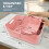 KEPLIN 6 Pack Pink Plastic Studio Storage Basket 10