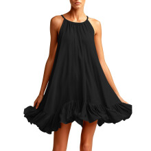 Swimsuit Coverup for Women  Vacation Beach Cover -Black S