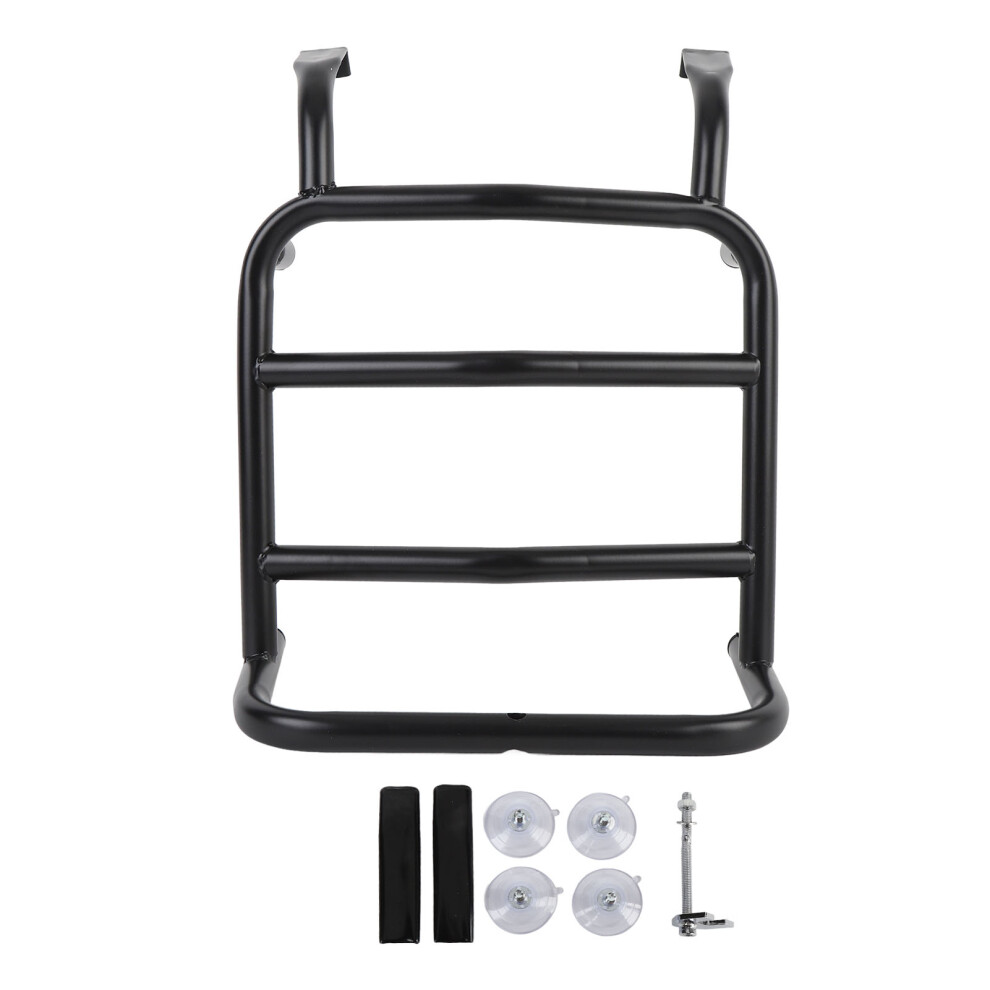 Motorcycle Front Cargo Rack G350 Carbon Black 7340572340139
