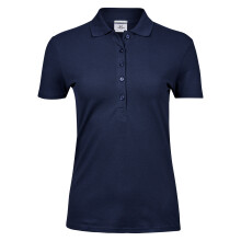 (L, Navy) Tee Jays Womens/Ladies Luxury Stretch Polo Shirt