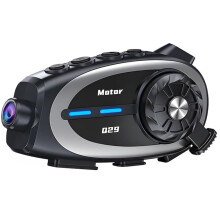 HK&HankerQ29Motorcycle Helmet Headset with 1080P Camera, Motorcycle Bluetooth Intercom, Waterproof Motorcycle Dash Cam Recorder.