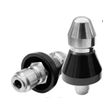 2-teiliges Abflussreinigungs-Set mit 1/4"- und 3/8"-Schnellanschluss, 5000 PSI Edelstahl-Rohrreinigungswerkzeug, 1 vordere und 6 hinter