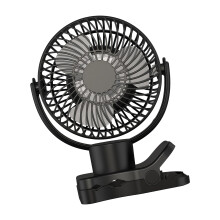 Kleiner Schreibtischventilator mit magnetischer-Schwarz A