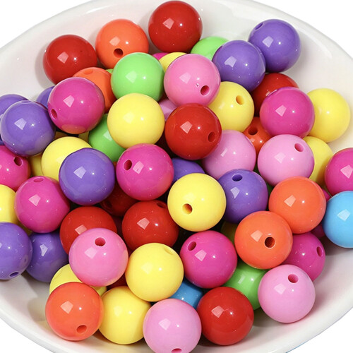 Multipurpose Smooth Acrylic Beads For Artistic Decorations-12mm