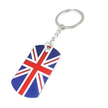 Eleganter Schlüsselanhänger mit britischer Flagge aus-1