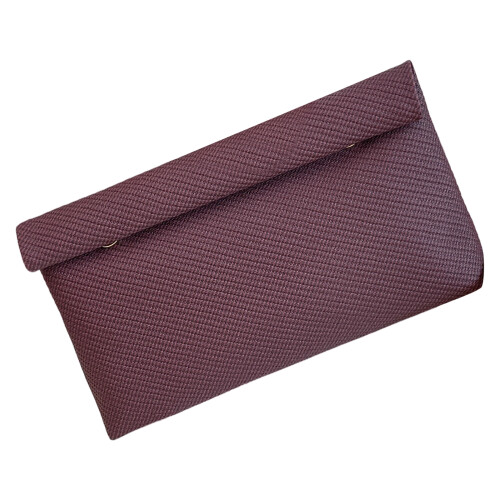 Multipurpose Business PU Storage Bag With Easy Open-Burgundy