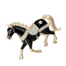 Stylish Zodiacs Animal Brooch Alloy Ornament With Secure-Black