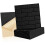 12Pcs Acoustic Wall Panels Brick Pattern Peels and Stick-Black 1