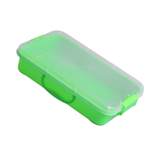 Portable Stackable Kids Sand Tray Set Plastic Storage-Green
