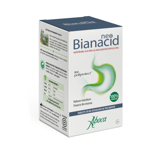 MULTIPACK - Aboca NeoBianacid Acidity and Reflux - 45 Tablets x 2