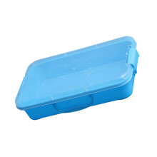 Zandspeelset voor kinderen Lekvrij stapelbare opbergbakken-Blauw