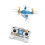 Exciting Pocket Sized Flying Device with Rotation Feature-Blue 1